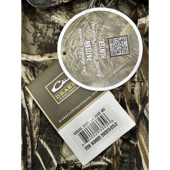 Drake Waterfowl Systems EST Camo Wing shooter Long Sleeve Size M - Picture 6 of 11